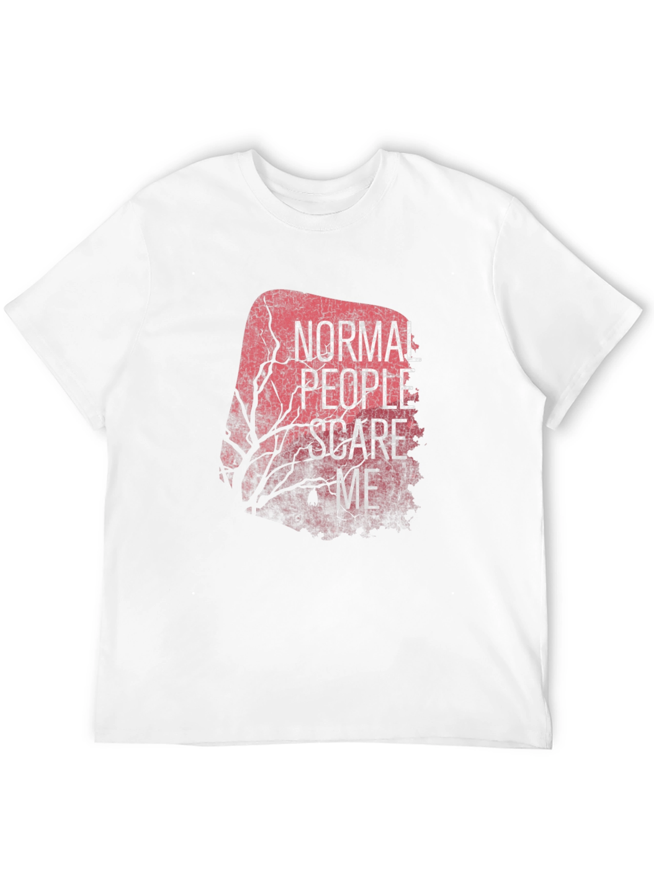 Normal People Scare Me Black Tee
