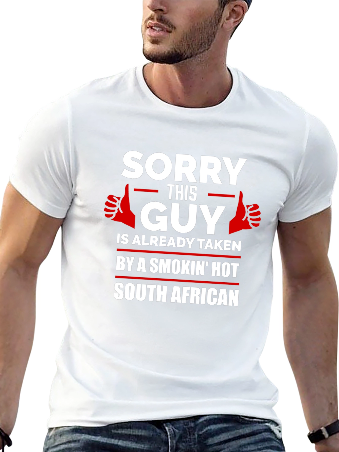 Sorry This Guy Taken South African Graphic T-Shirt