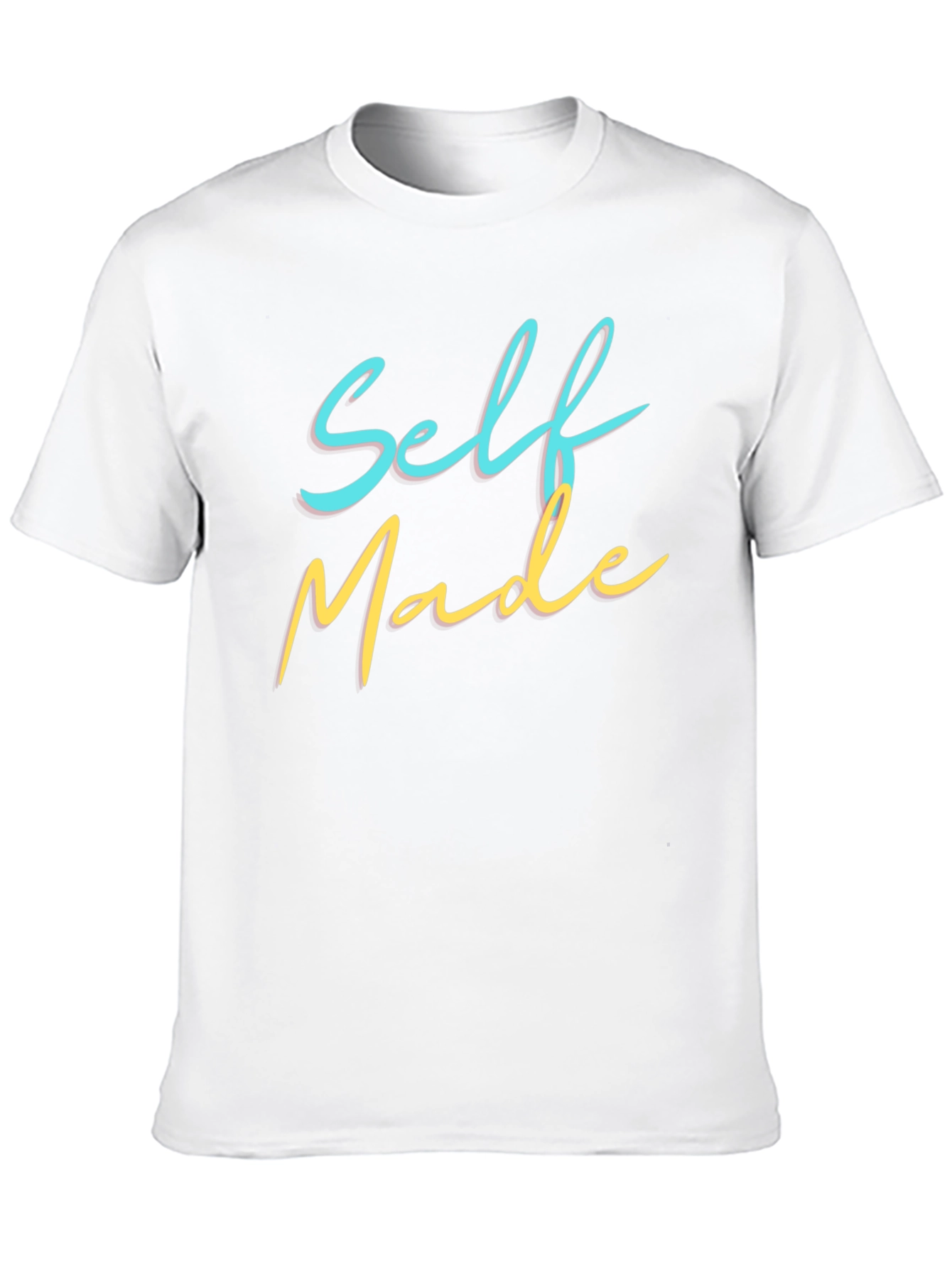 Self Made Graphic Tee - Black Cotton Crewneck