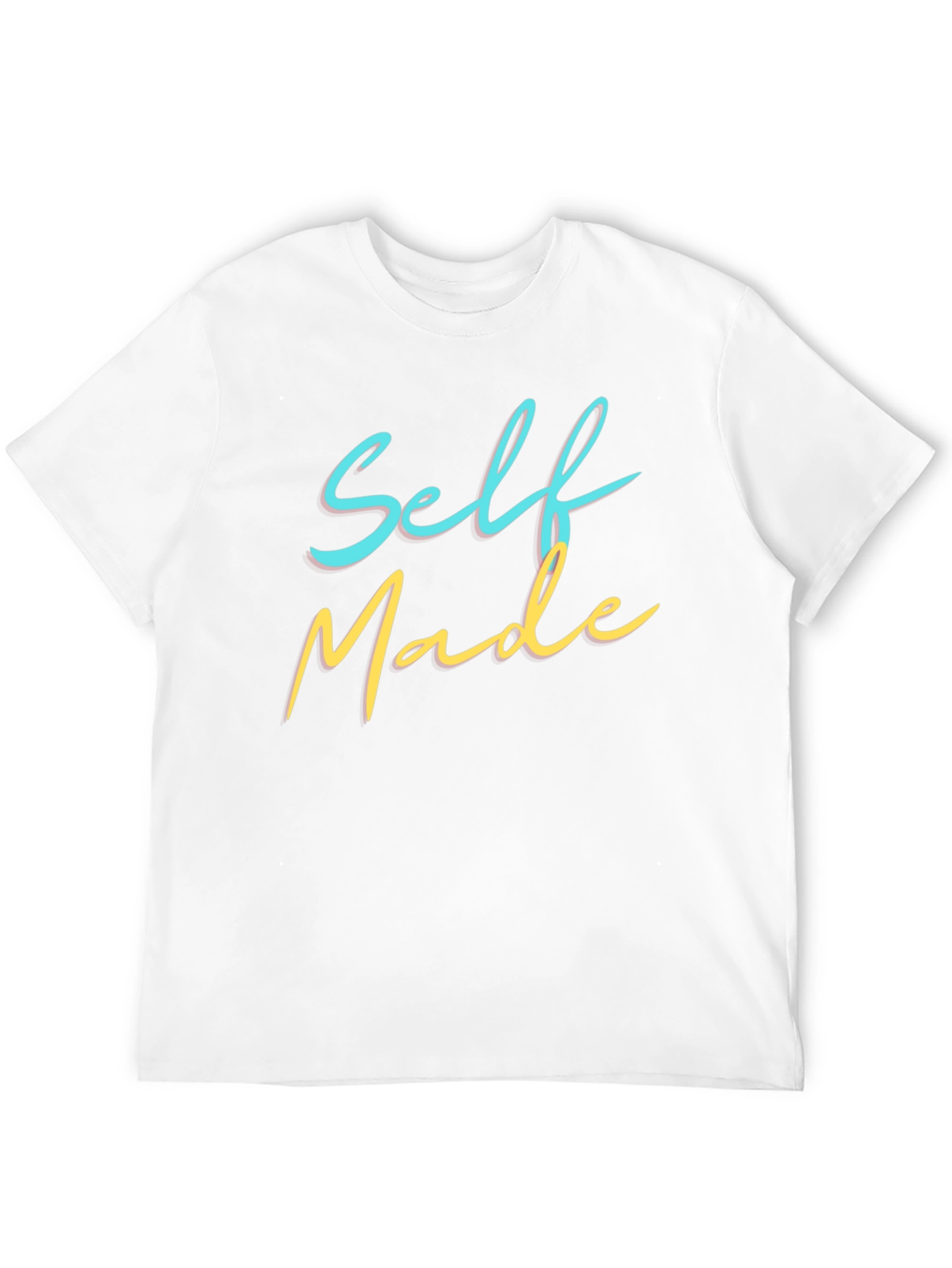 Self Made Graphic Tee - Black Cotton Crewneck