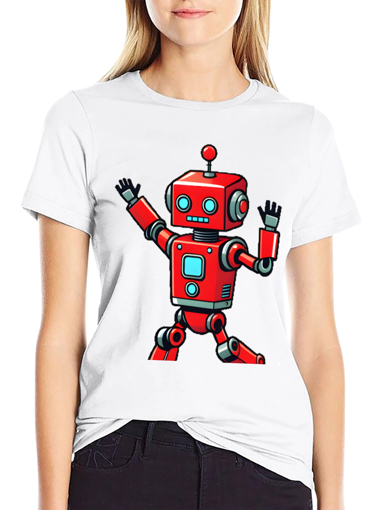 Robot Graphic Black T-Shirt