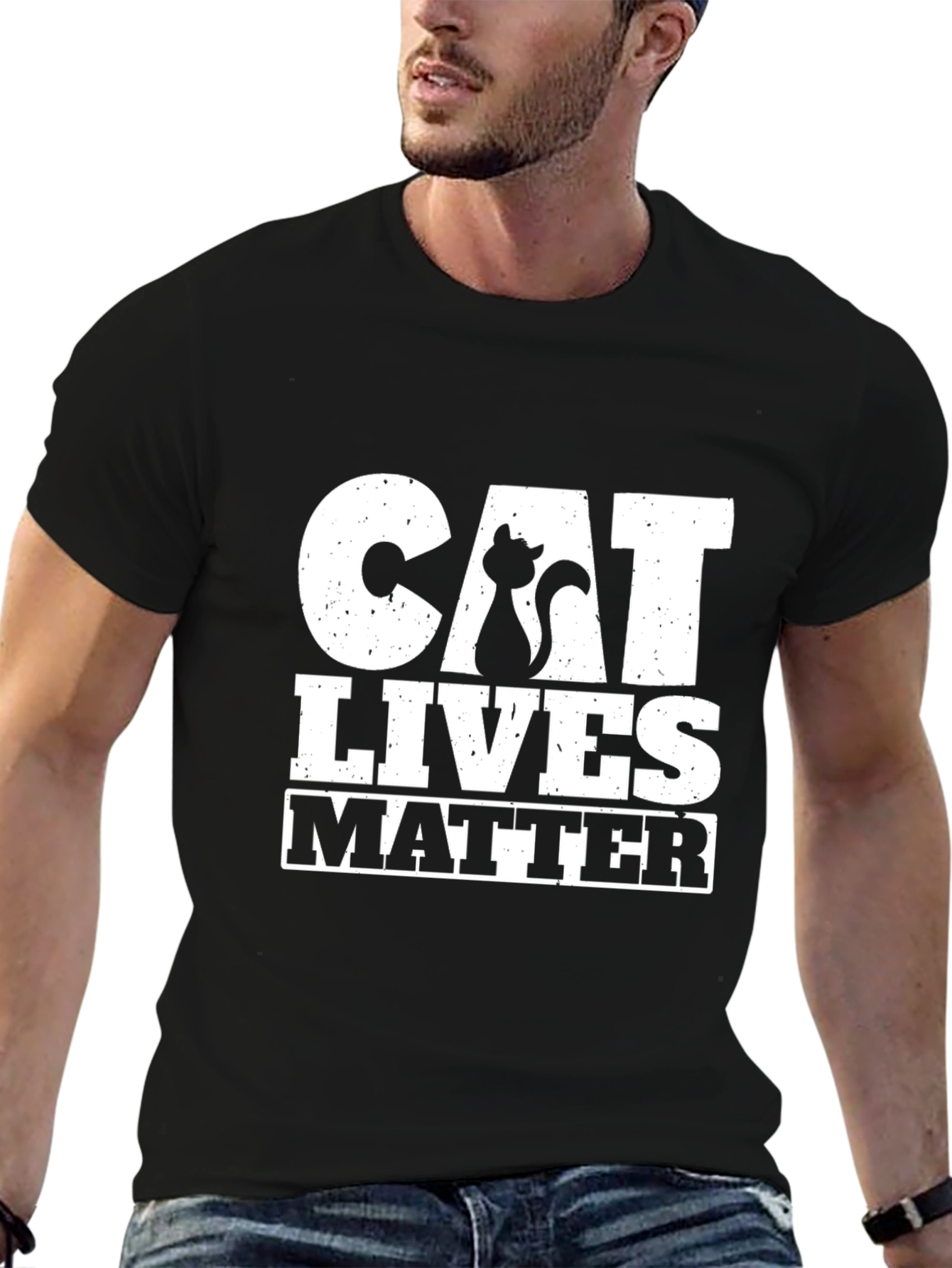 Cat Lives Matter Black T-Shirt