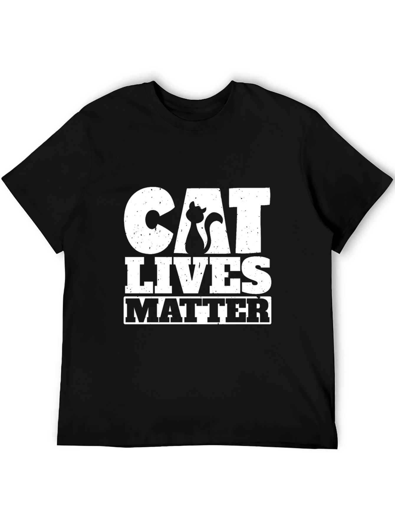 Cat Lives Matter Black T-Shirt