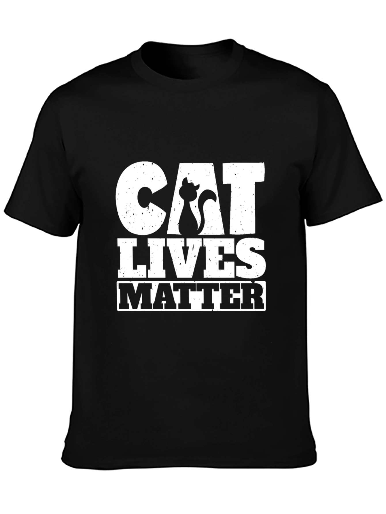 Cat Lives Matter Black T-Shirt
