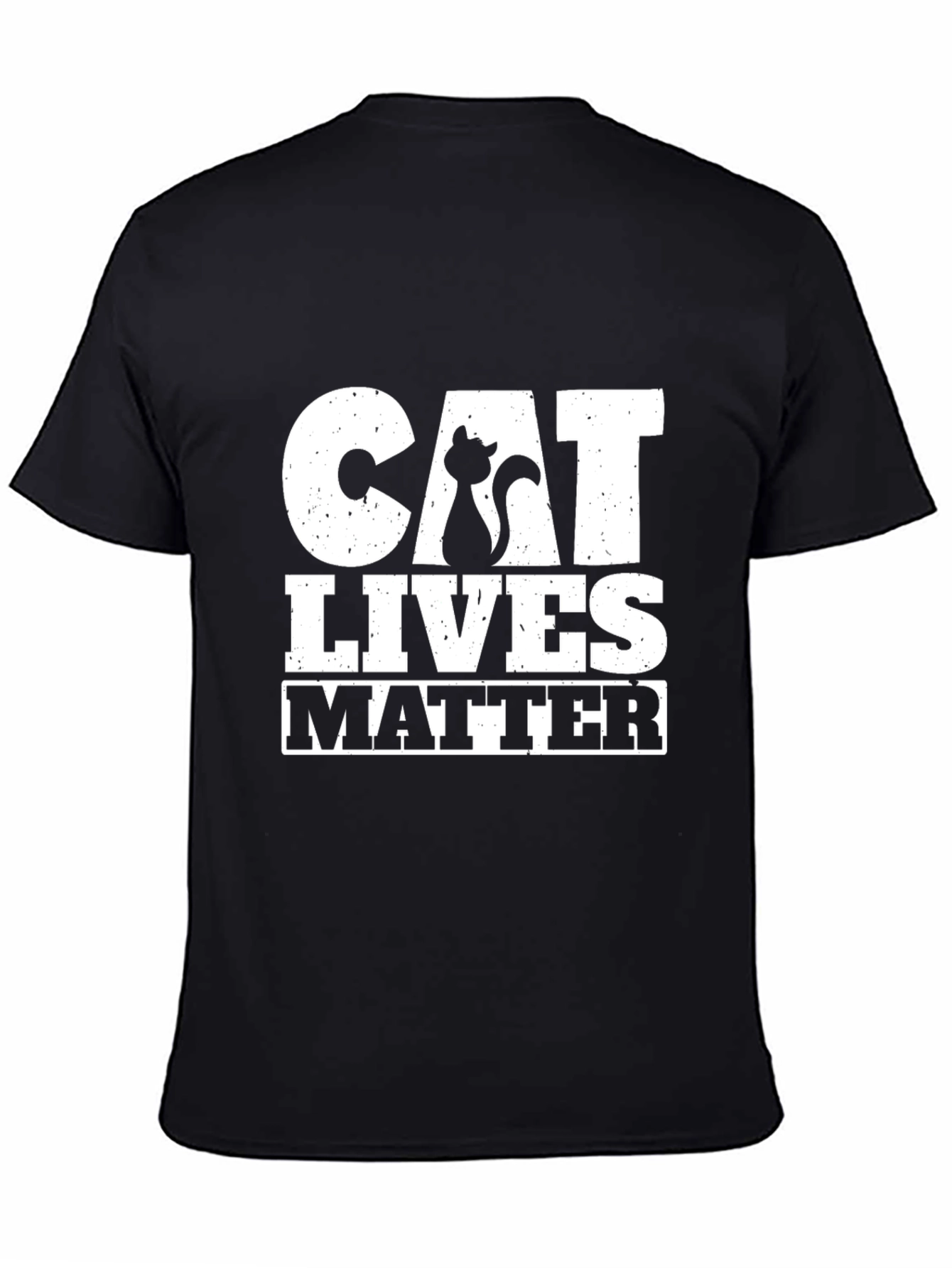 Cat Lives Matter Black T-Shirt