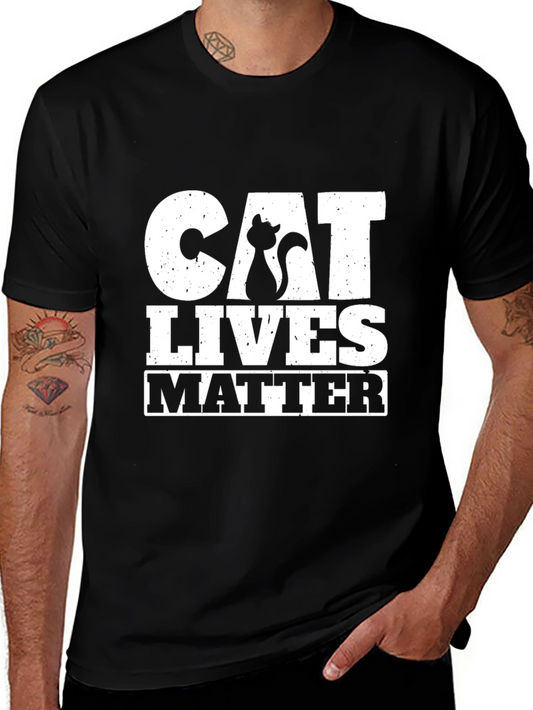 Cat Lives Matter Black T-Shirt