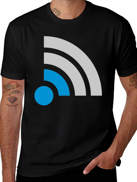 Signal Symbol Graphic Tee - Modern Design Comfort Fit