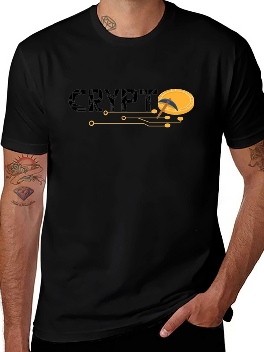 Crypto Mining T-Shirt - Black Short Sleeve Graphic Tee
