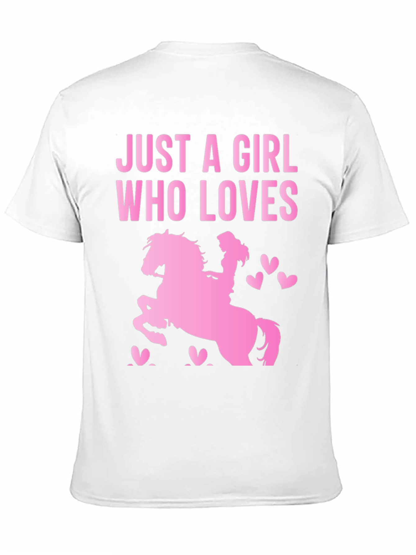 Girl Who Loves Horses T-Shirt - Equestrian Gift