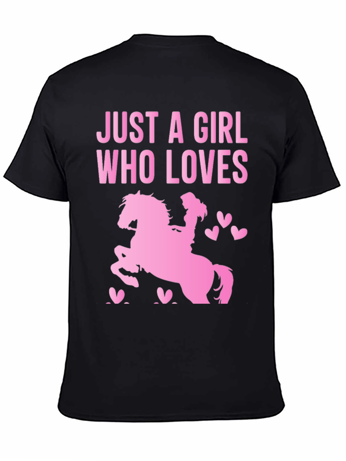 Girl Who Loves Horses T-Shirt - Equestrian Gift