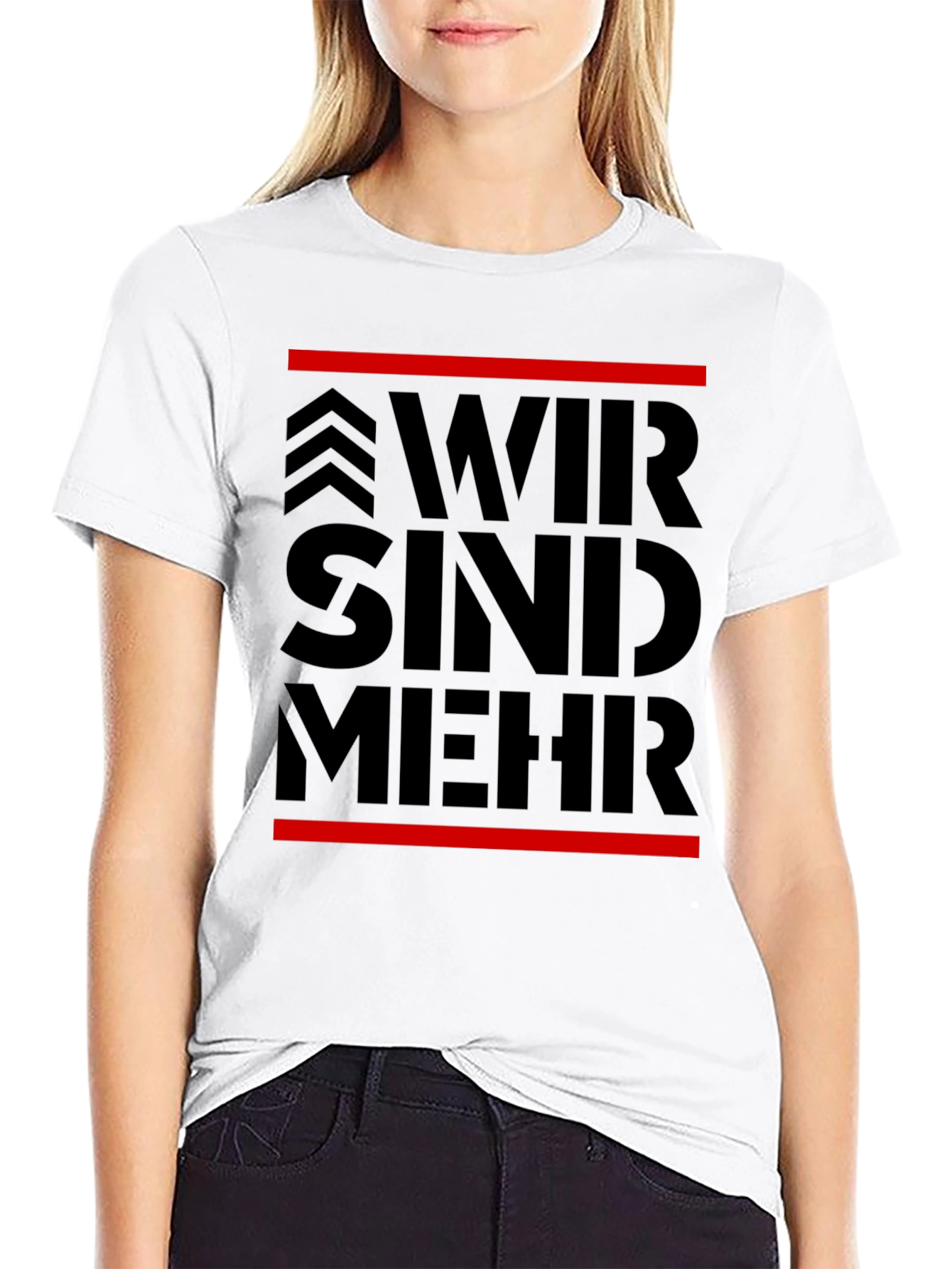 Wir Sind Mehr Graphic Tee - Bold Statement T-Shirt