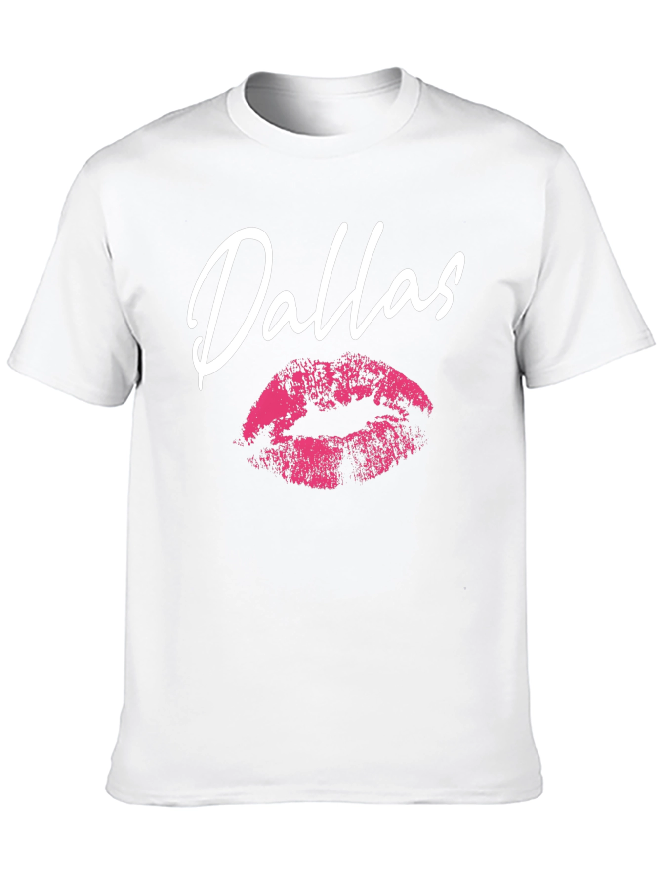Dallas Lips Graphic Black T-Shirt