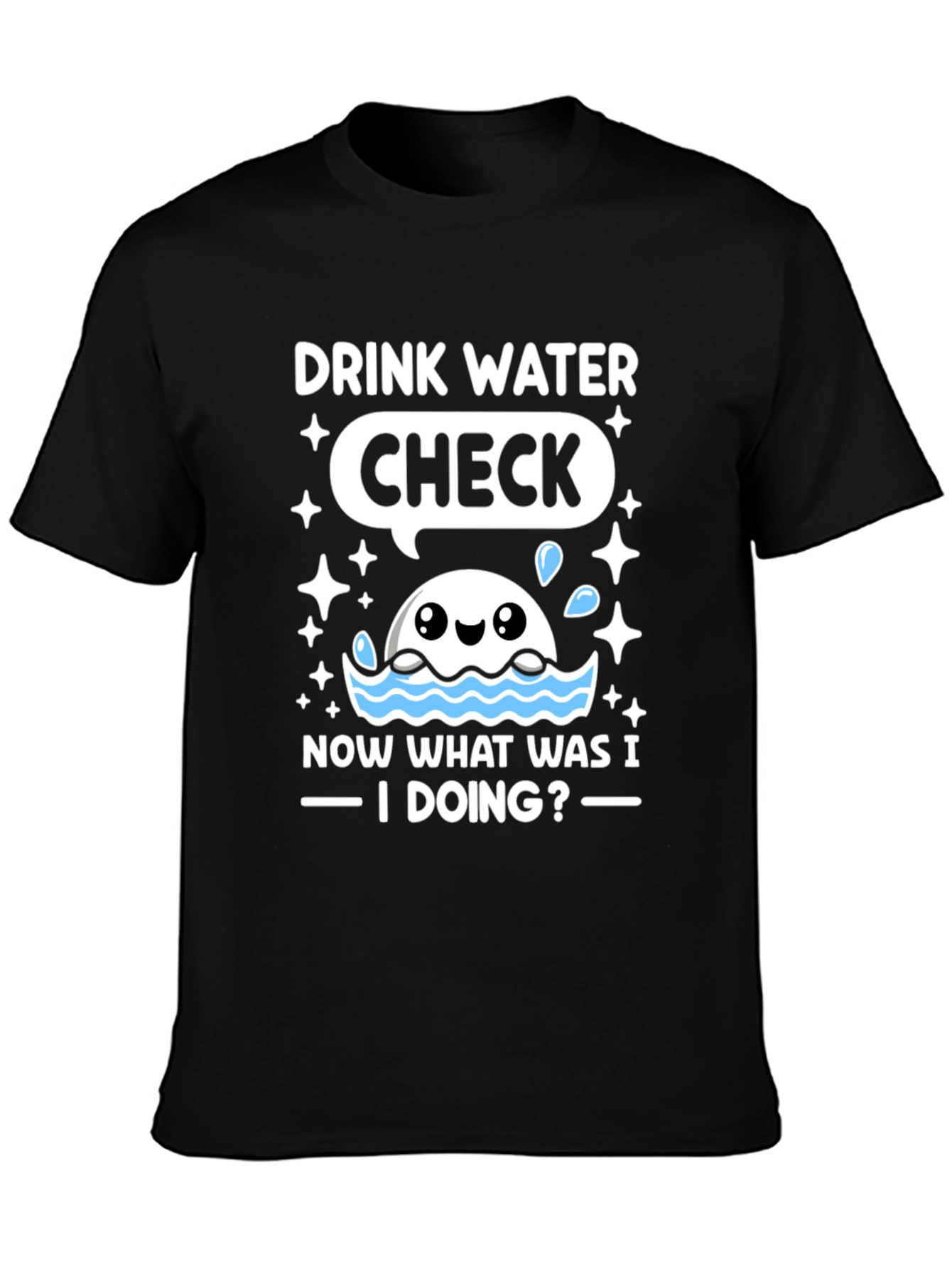 Drink Water Check T-Shirt
