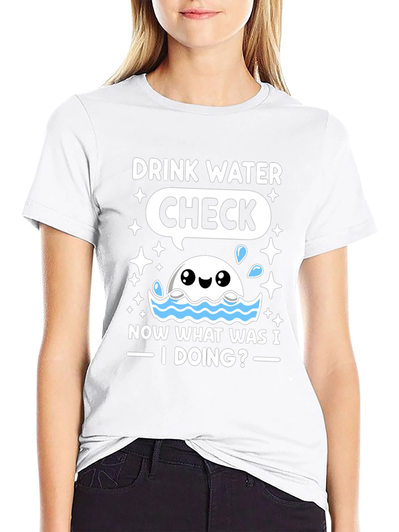 Drink Water Check T-Shirt