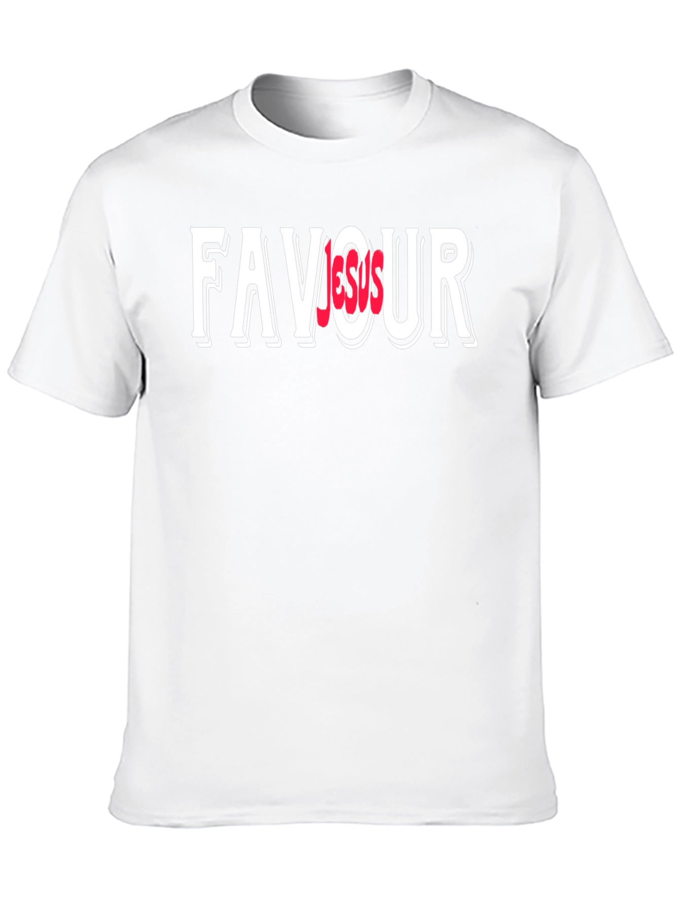 Favor Over Jesus Graphic Black T-Shirt