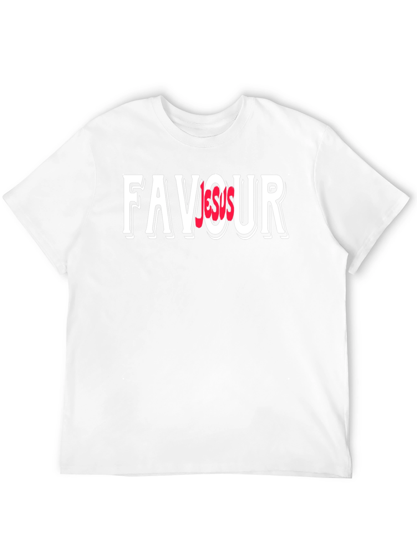 Favor Over Jesus Graphic Black T-Shirt