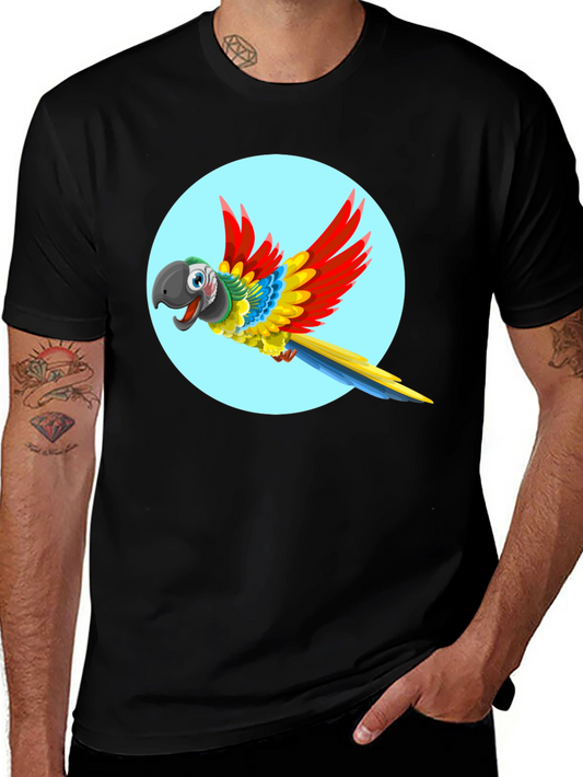 Parrot Graphic T-Shirt - Vivid Colors