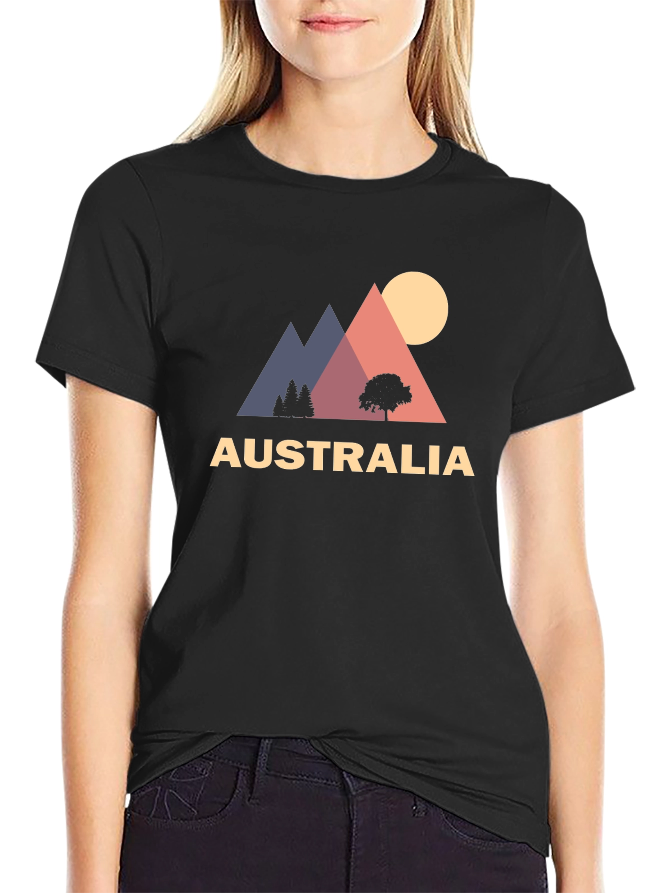 Australia Graphic Tee - Mountain Sunset
