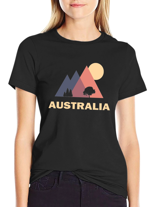 Australia Graphic Tee - Mountain Sunset