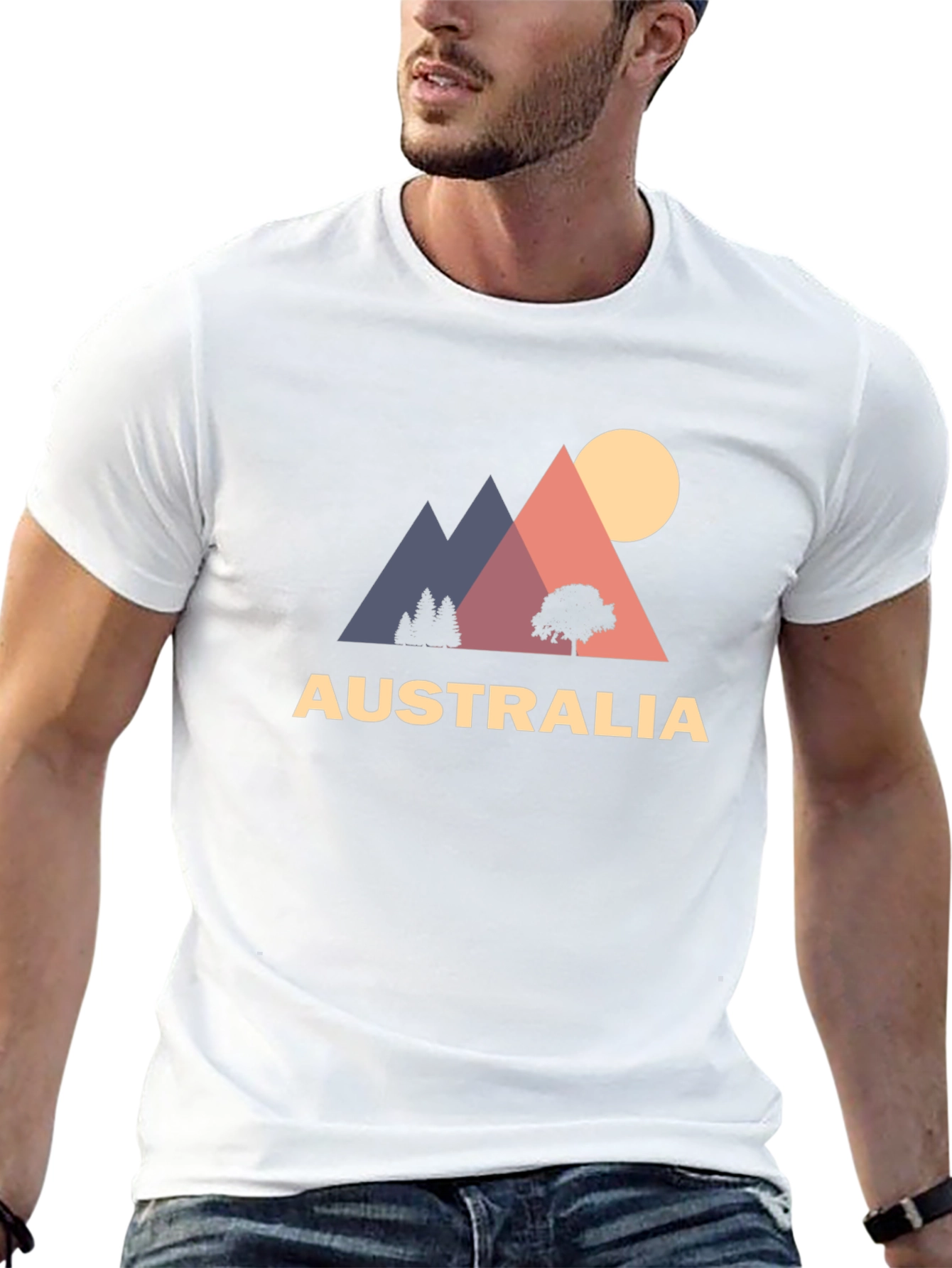 Australia Graphic Tee - Mountain Sunset