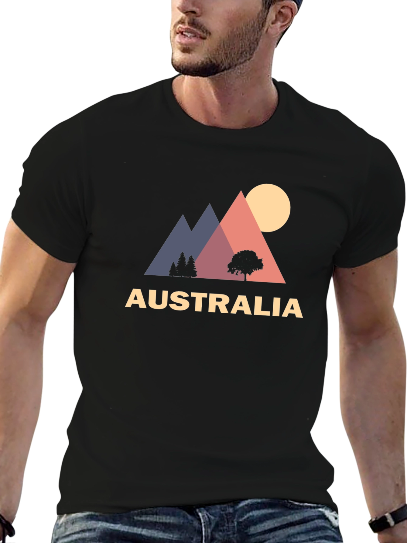Australia Graphic Tee - Mountain Sunset