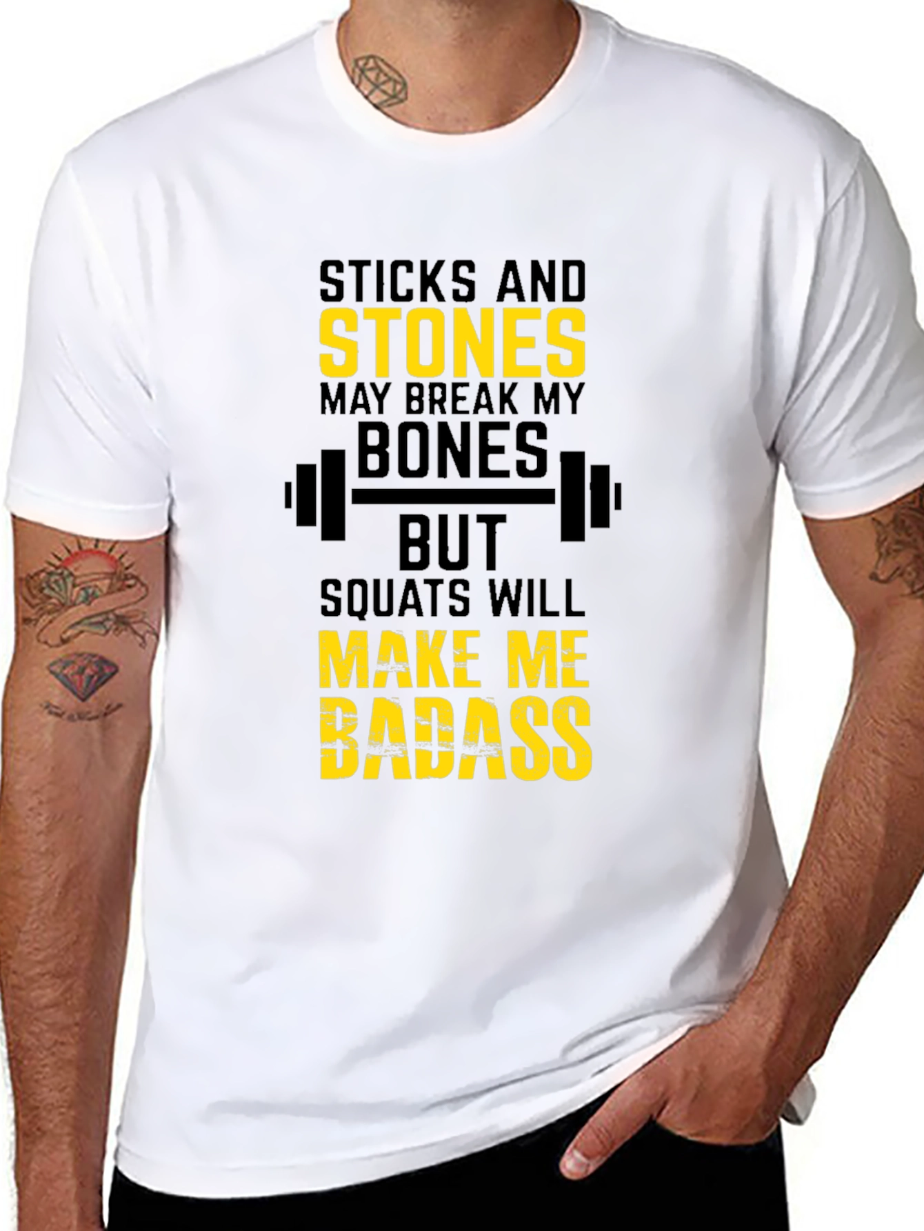 Sticks and Stones Squat T-Shirt
