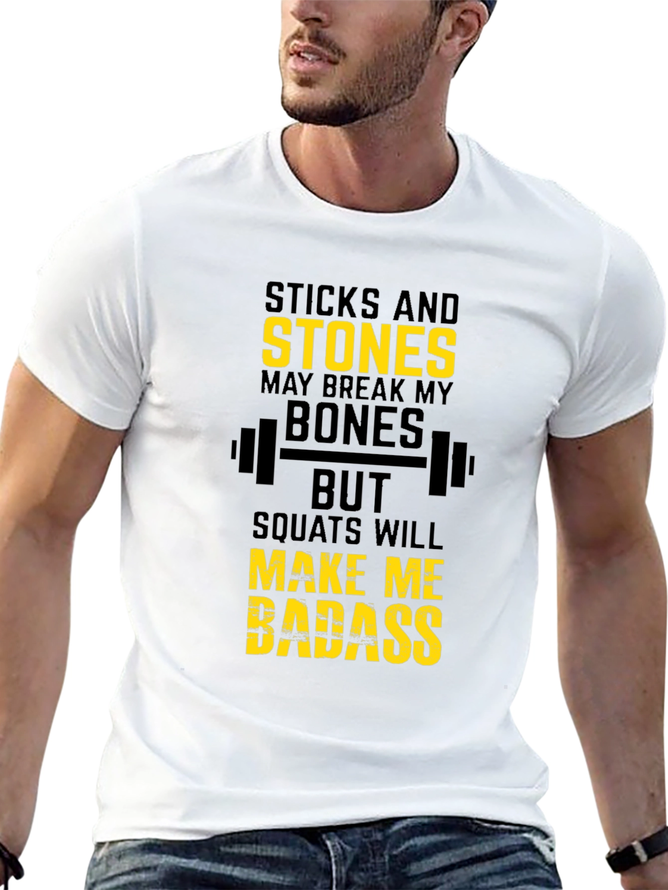 Sticks and Stones Squat T-Shirt