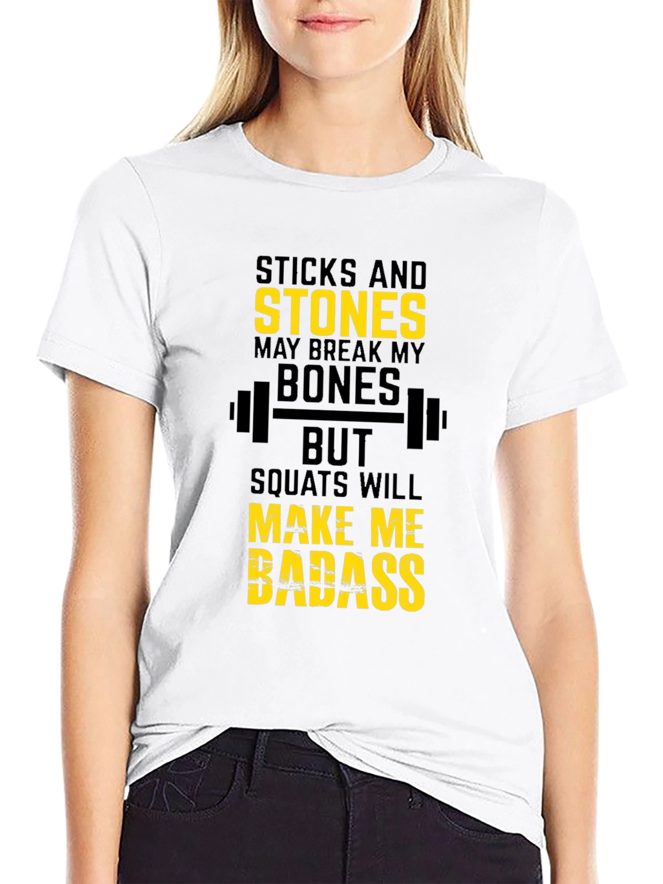 Sticks and Stones Squat T-Shirt