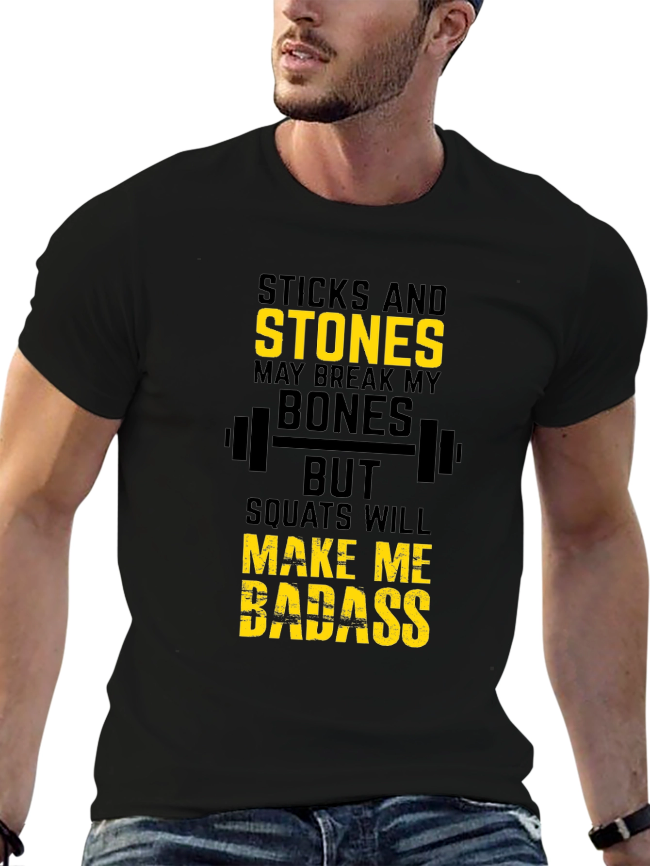 Sticks and Stones Squat T-Shirt