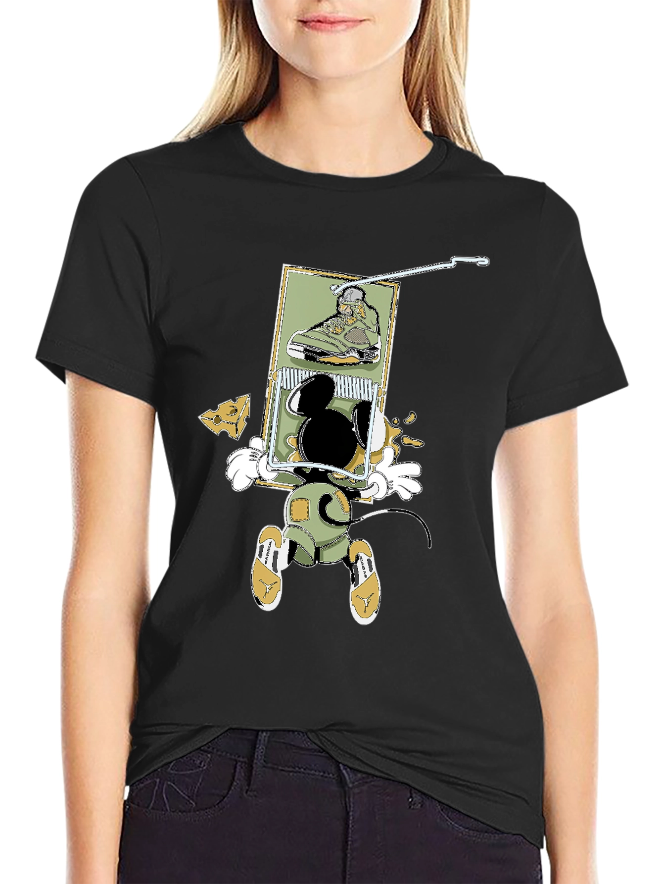 Mickey Mouse Sneakerhead T-Shirt - Fun Cartoon Design