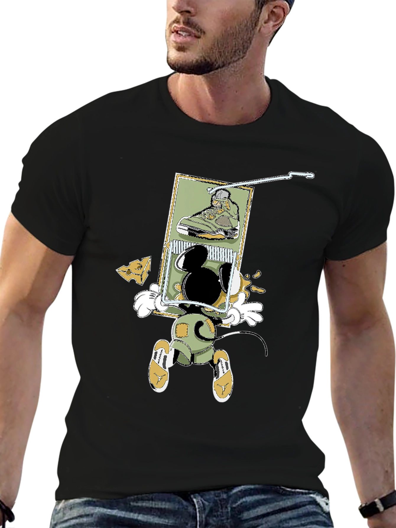Mickey Mouse Sneakerhead T-Shirt - Fun Cartoon Design