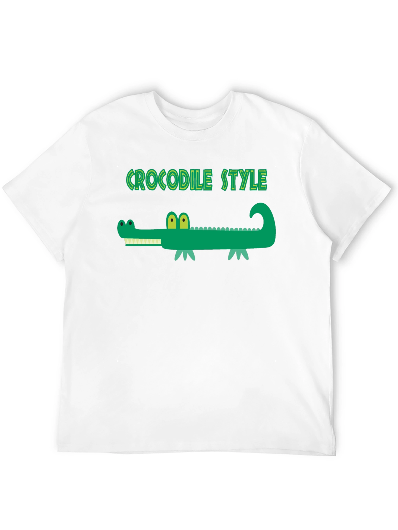 Crocodile Style Black T-Shirt