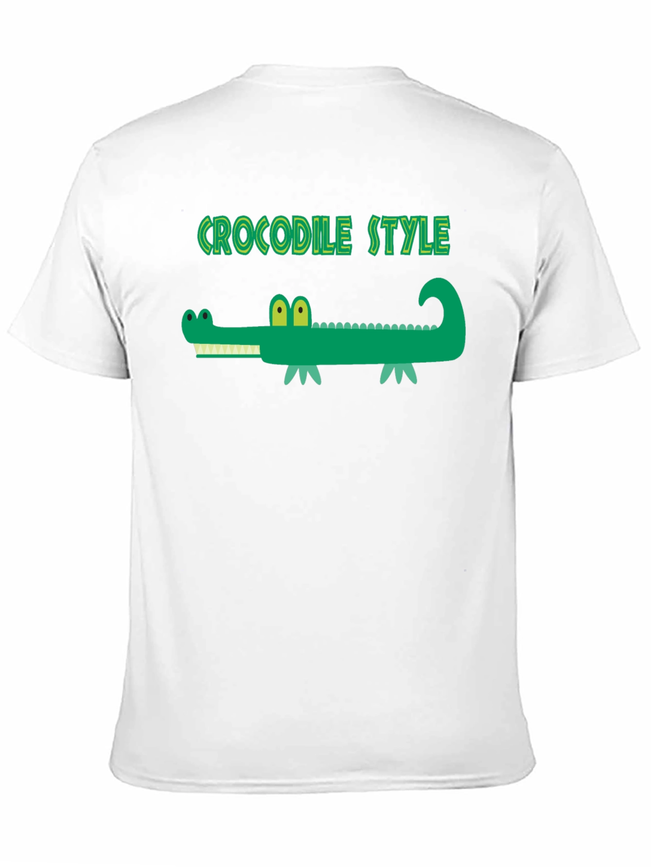 Crocodile Style Black T-Shirt