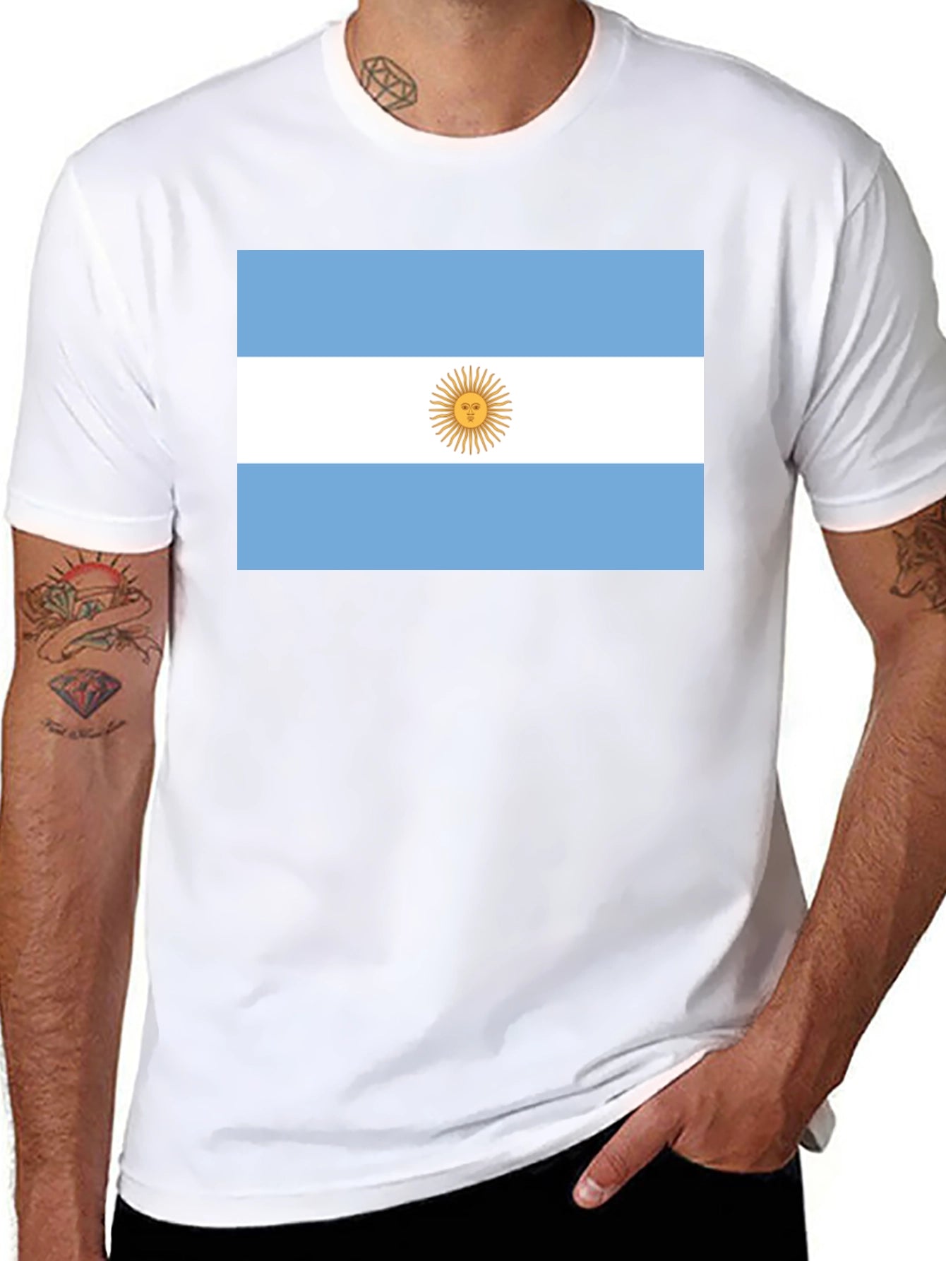 Argentina Flag Graphic T-Shirt