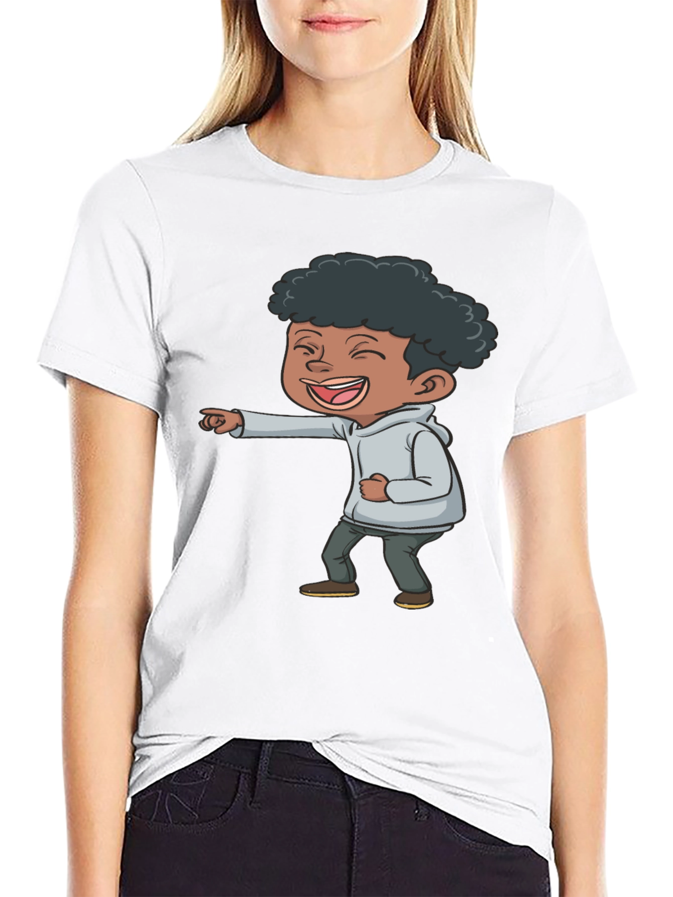 Laughing Kid Graphic T-Shirt