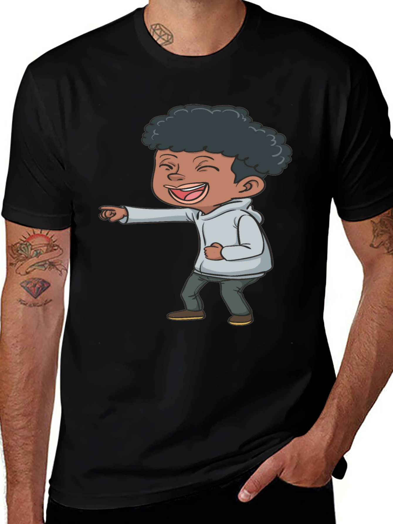 Laughing Kid Graphic T-Shirt