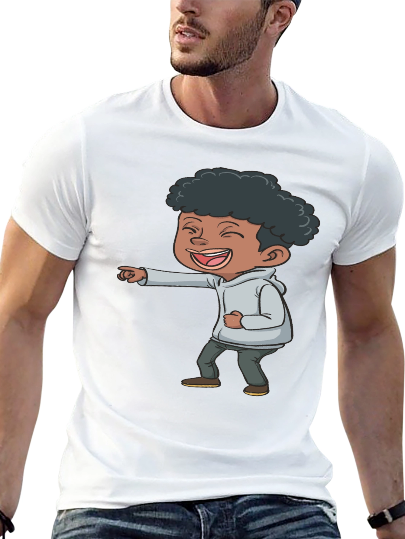 Laughing Kid Graphic T-Shirt