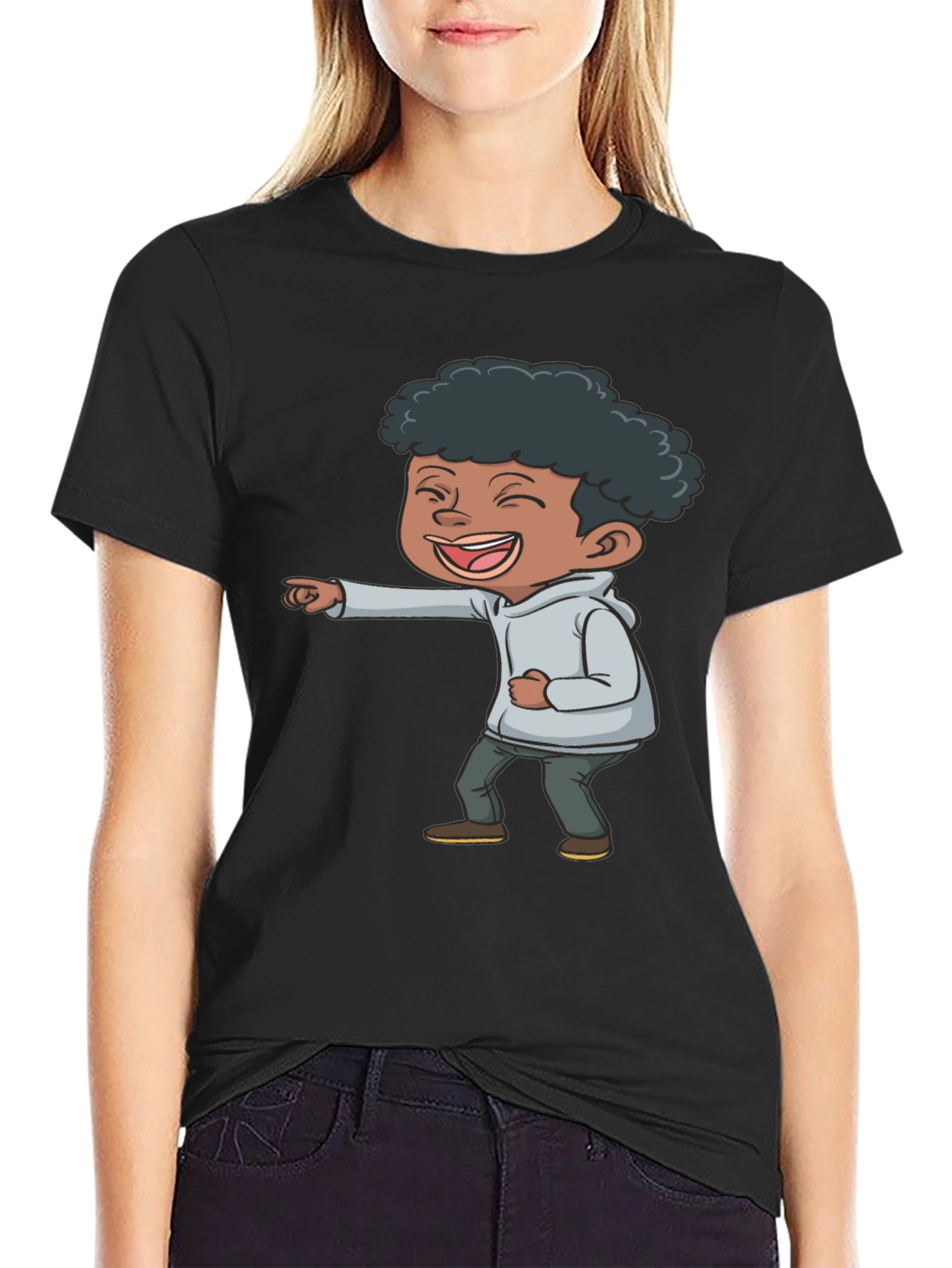 Laughing Kid Graphic T-Shirt