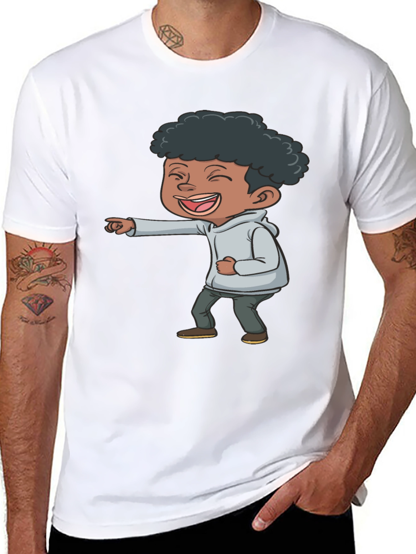 Laughing Kid Graphic T-Shirt
