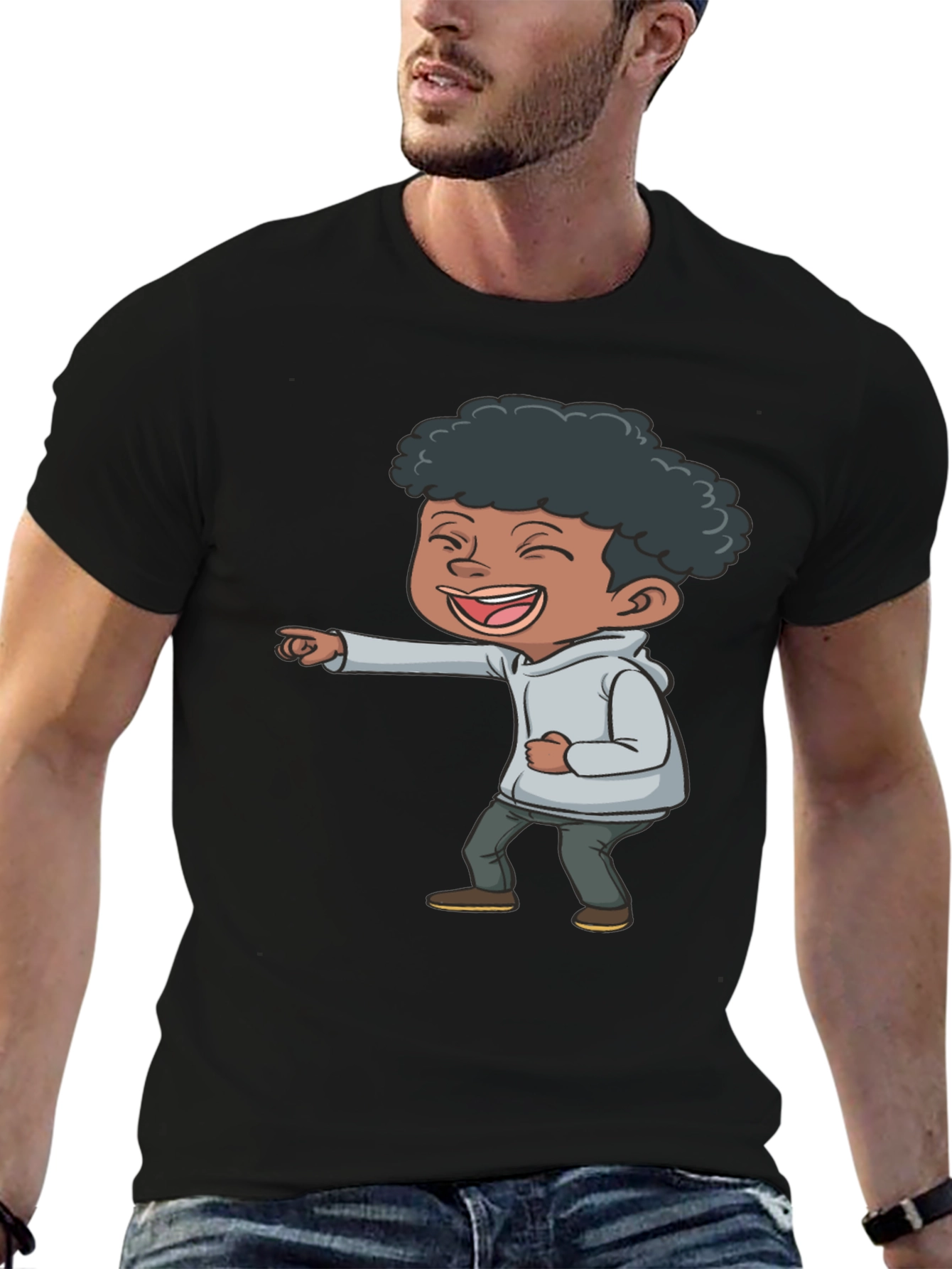 Laughing Kid Graphic T-Shirt