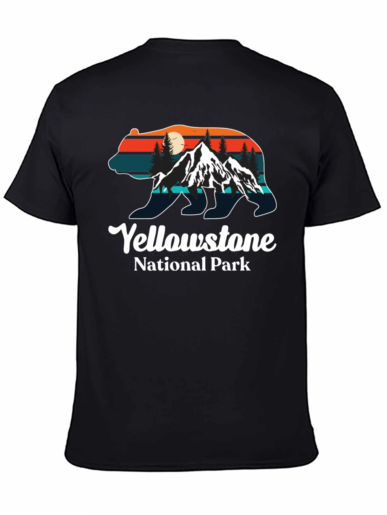 Yellowstone National Park Bear Silhouette T-Shirt