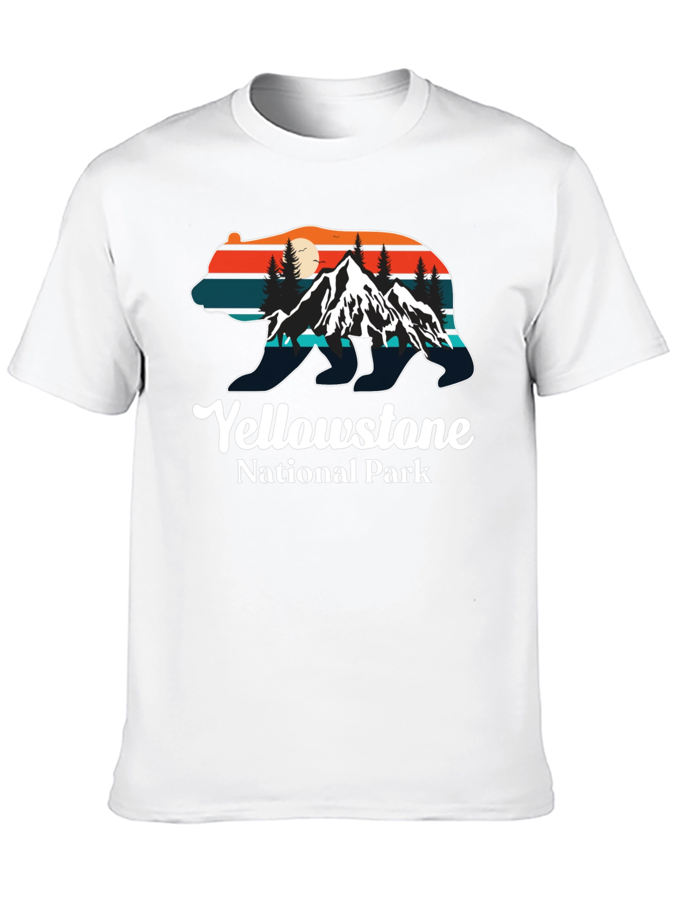Yellowstone National Park Bear Silhouette T-Shirt