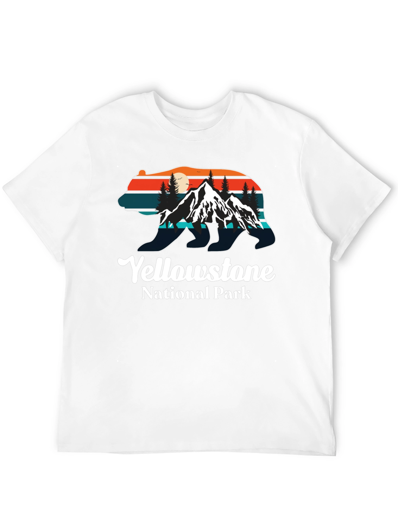 Yellowstone National Park Bear Silhouette T-Shirt