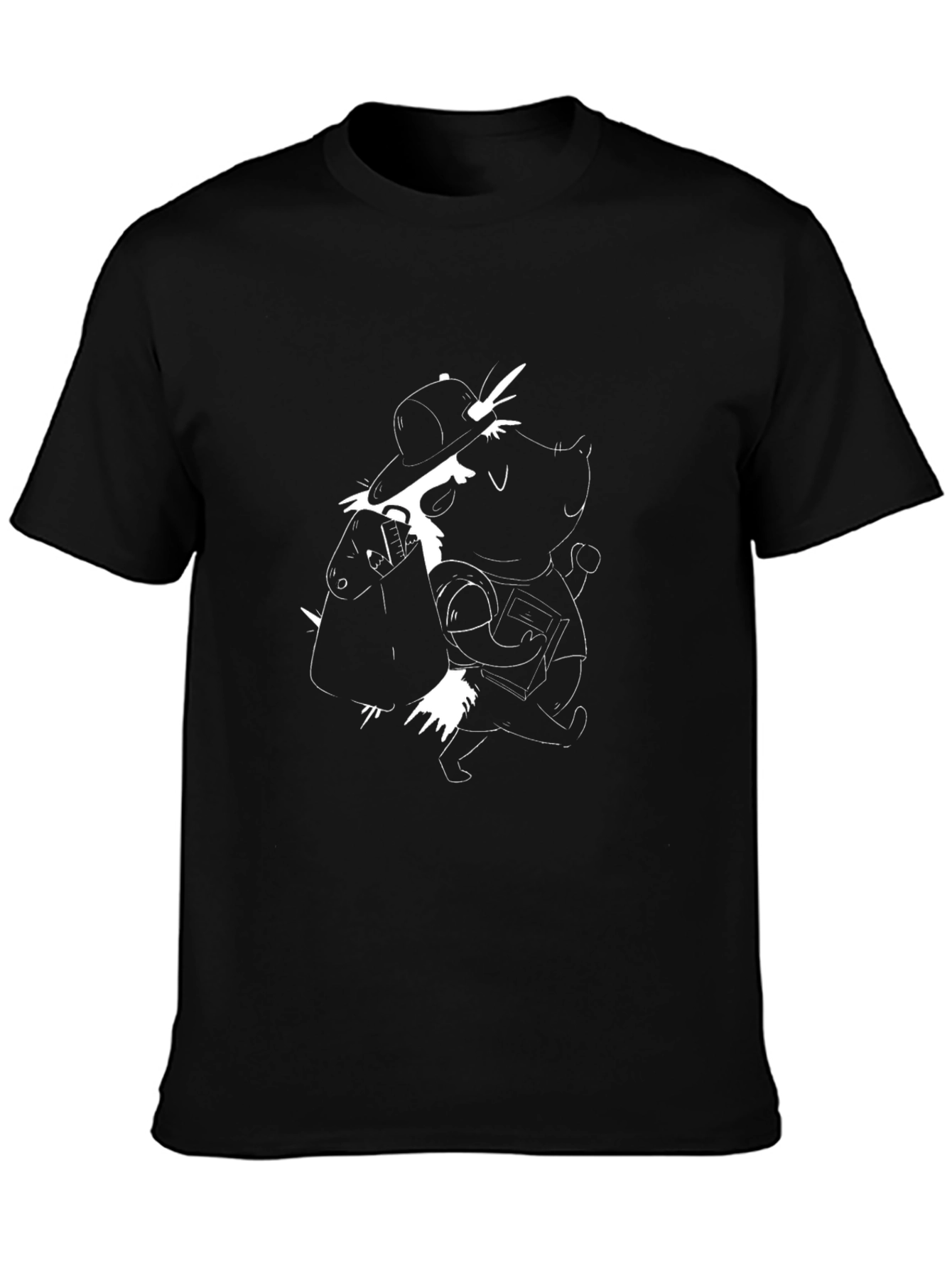 Cool Graphic Tee - Black Pig Design