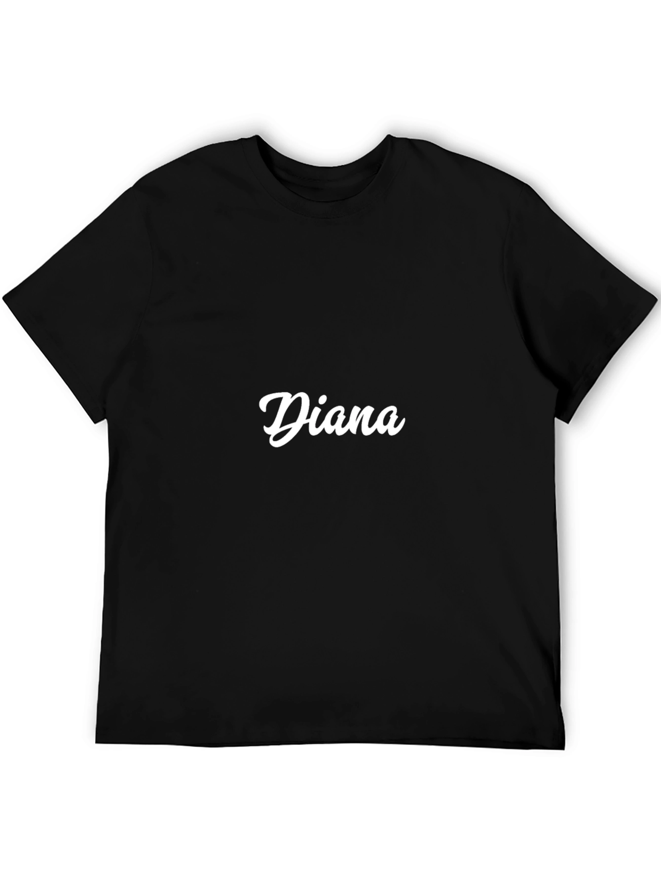 Personalized Diana Black T-Shirt