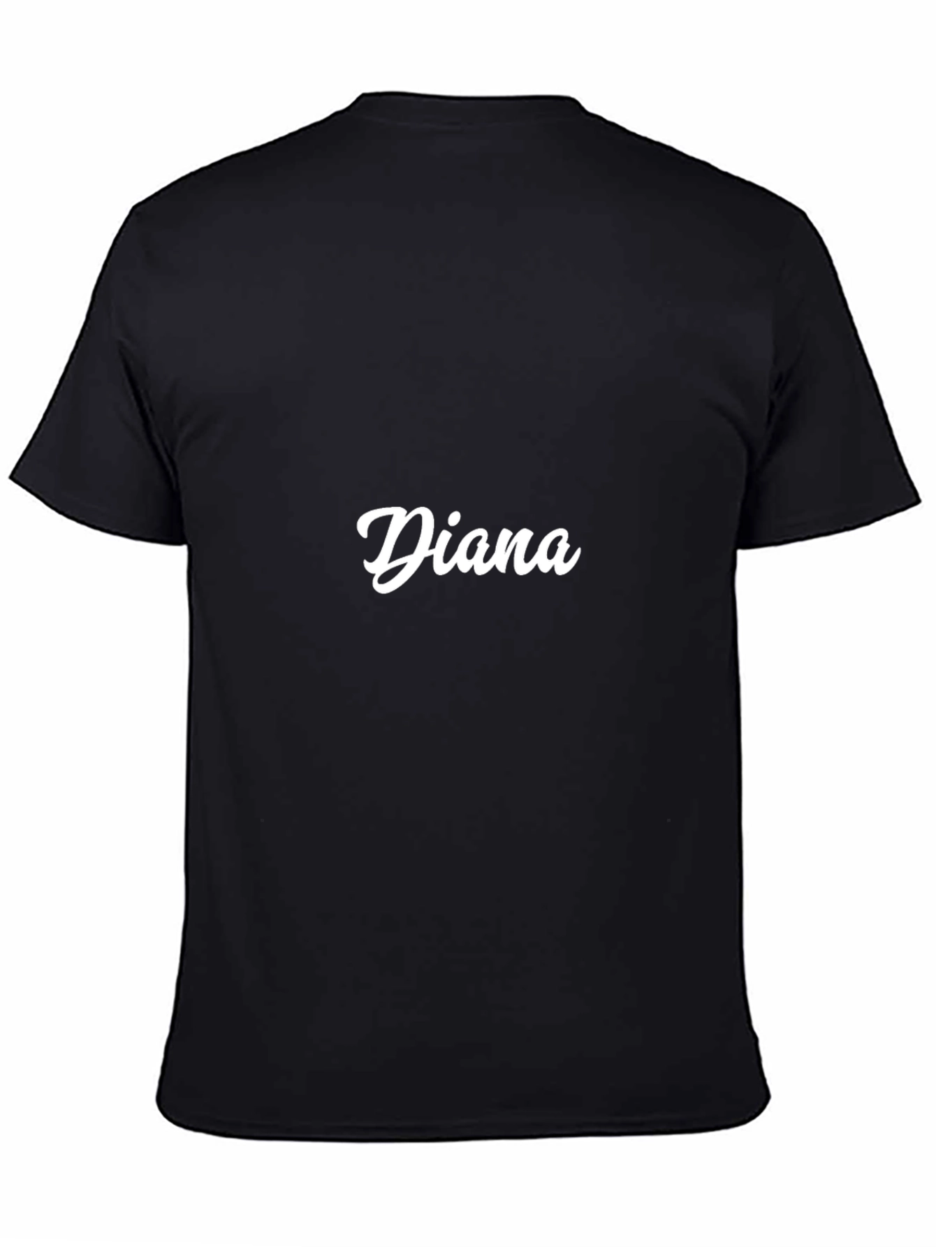 Personalized Diana Black T-Shirt