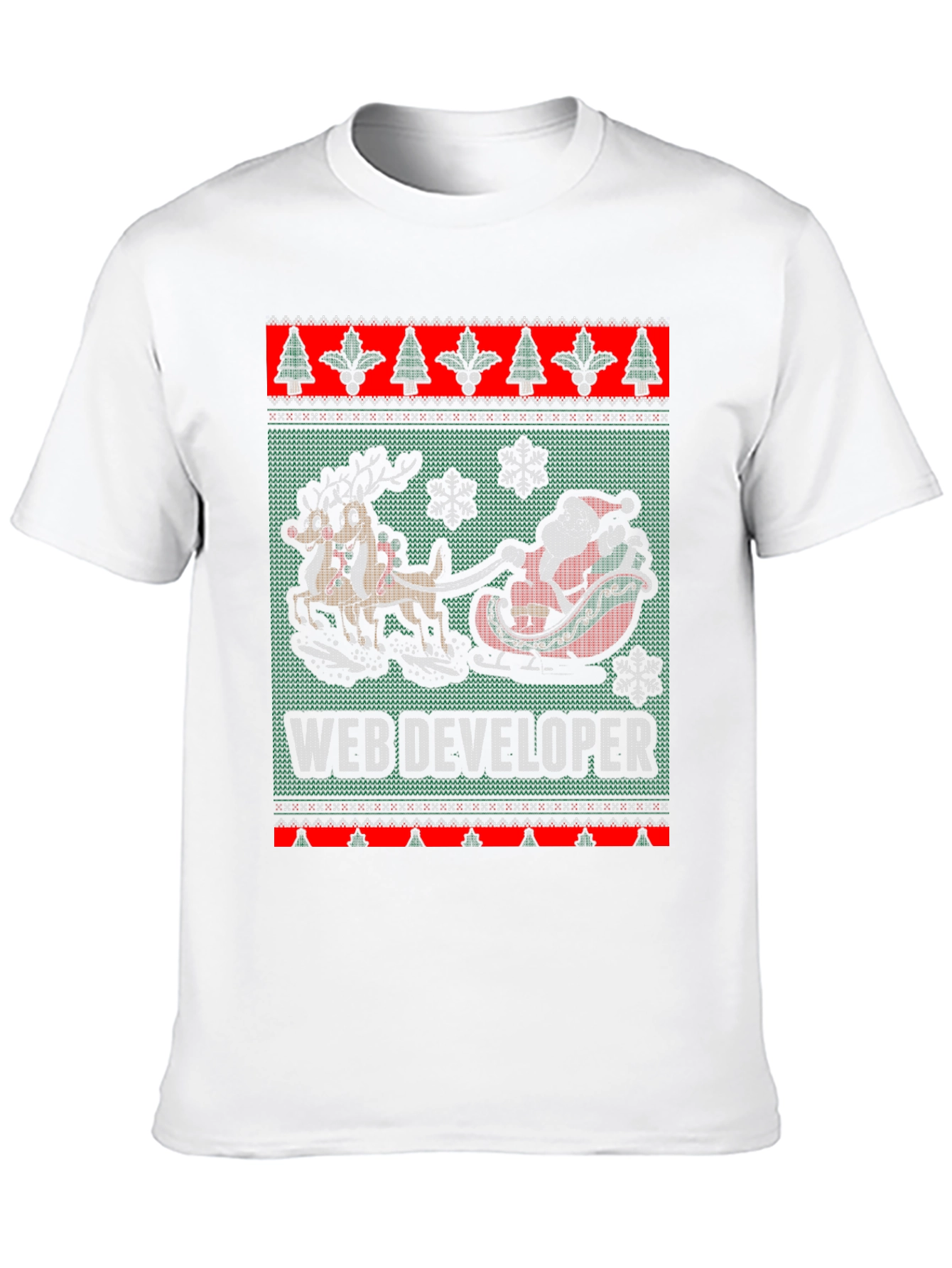 Web Developer Christmas Sweater T-Shirt