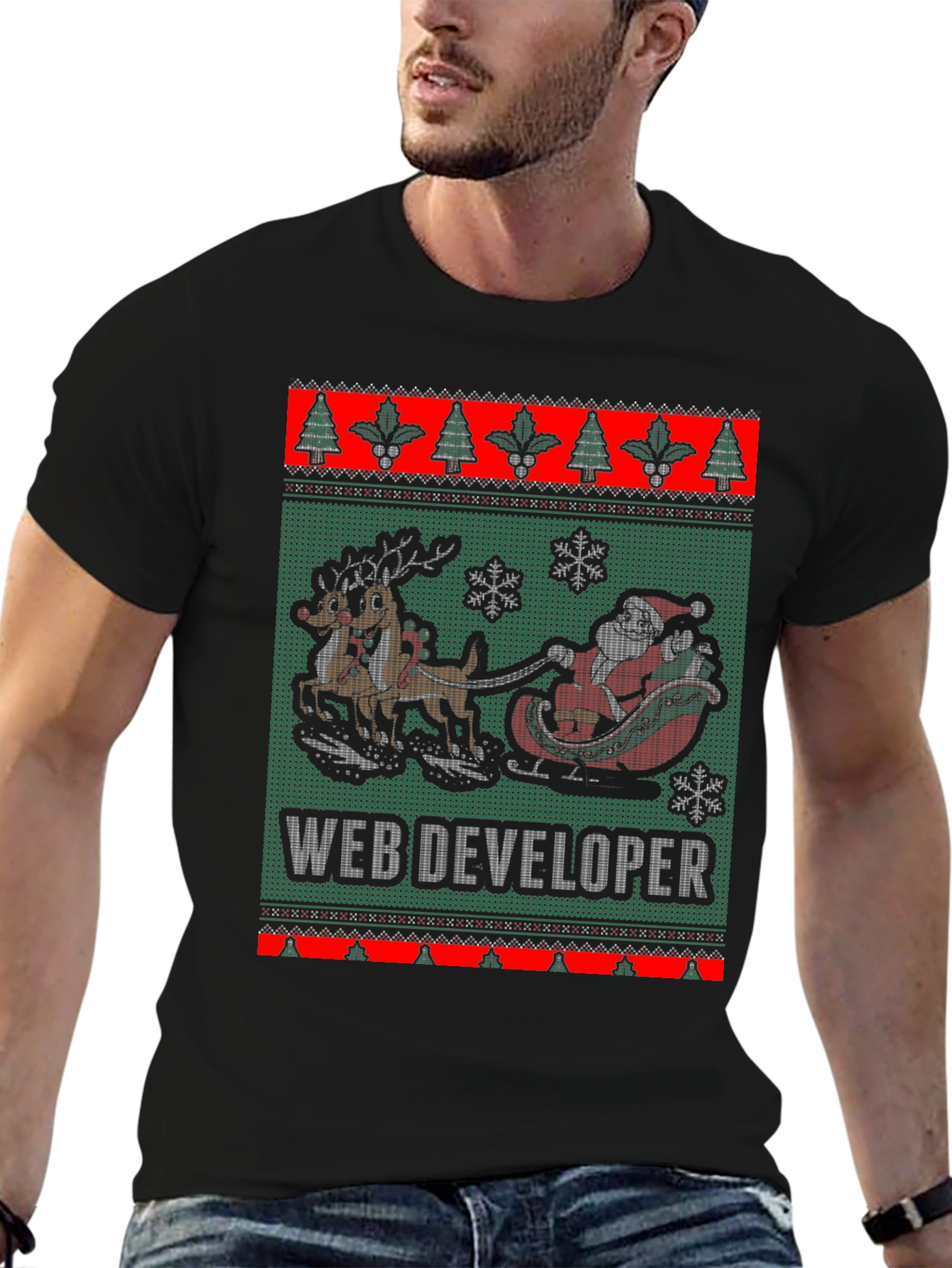 Web Developer Christmas Sweater T-Shirt
