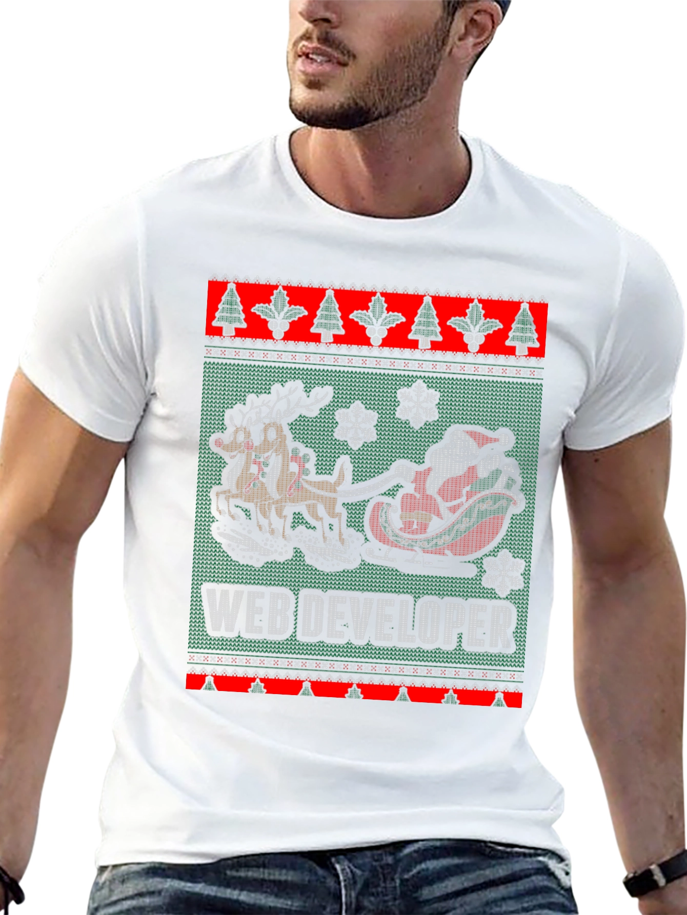 Web Developer Christmas Sweater T-Shirt