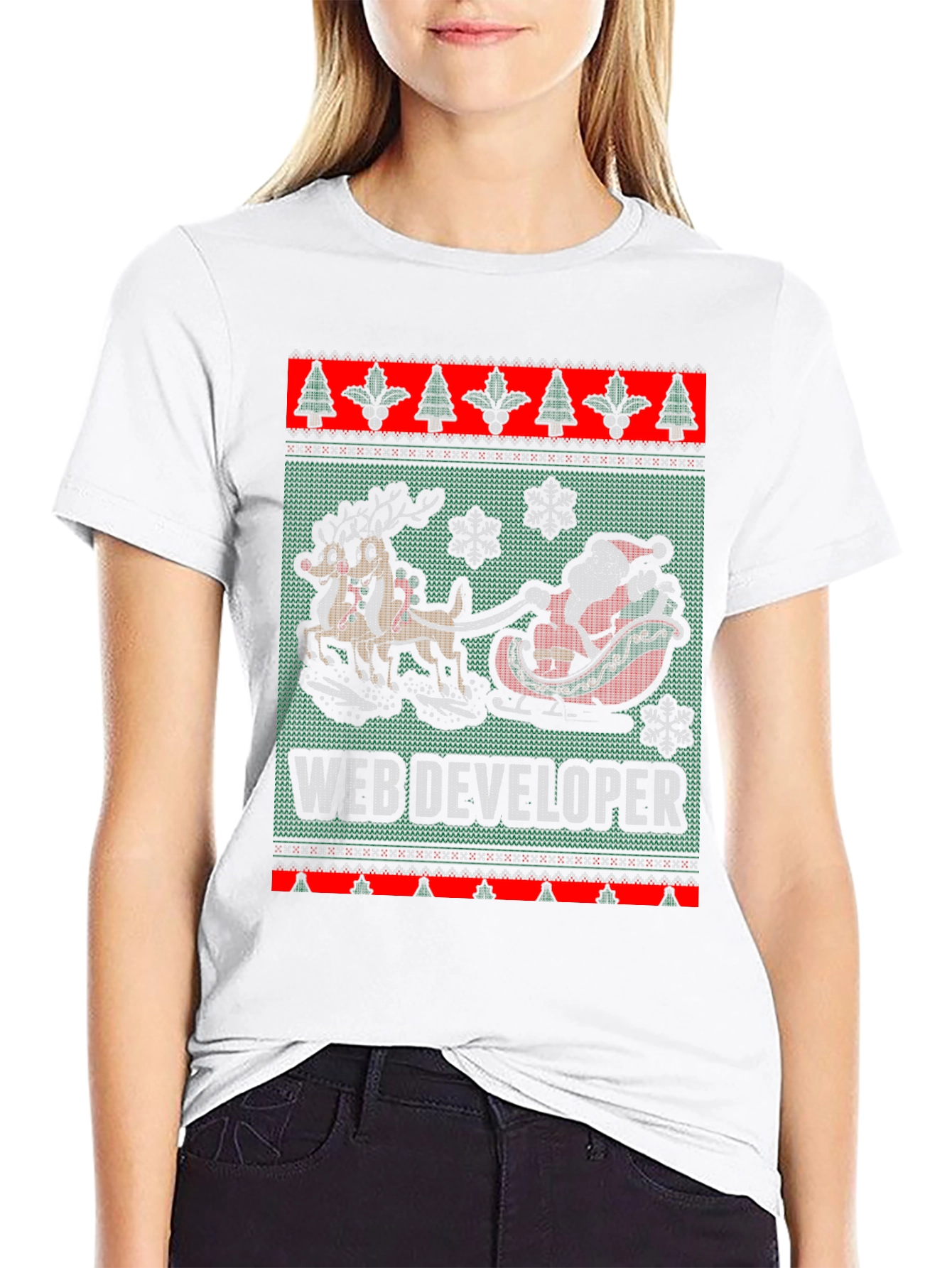 Web Developer Christmas Sweater T-Shirt